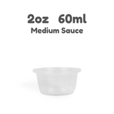 2oz / 60ml Clear Sauce Container (125pcs)
